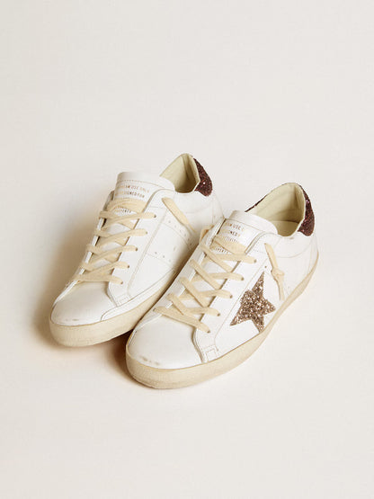 GGDB - Super-Star avec étoile en paillettes dorées et talon en paillettes bordeaux