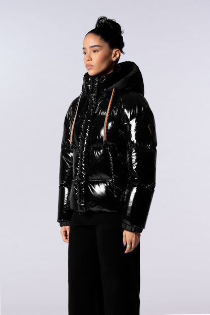 Gertrude Doudoune courte brillante Lili Bright