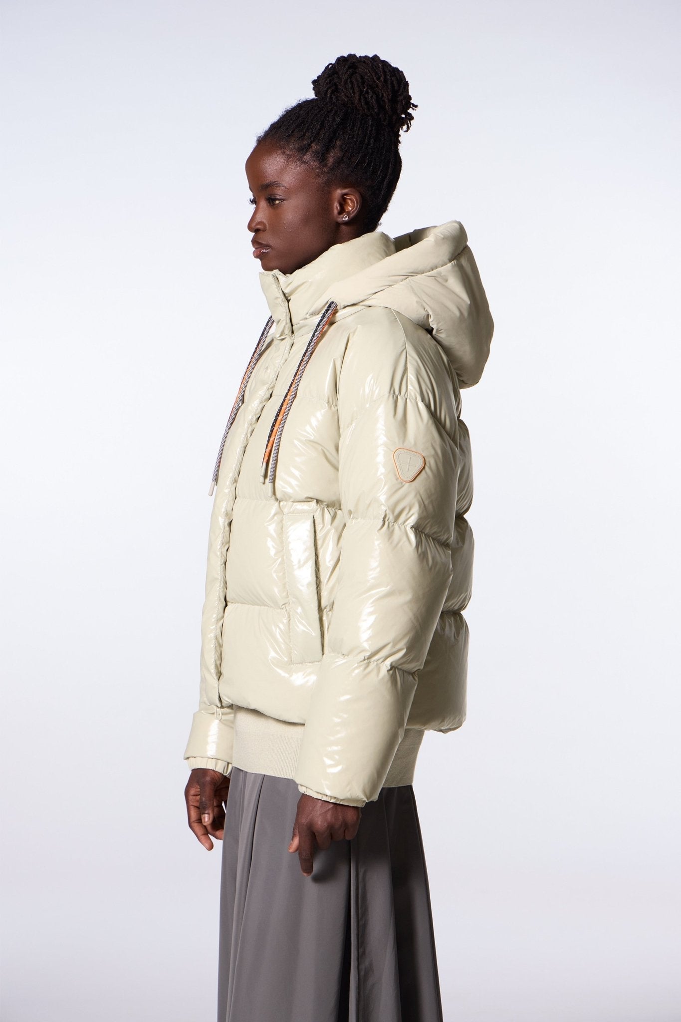 Gertrude Doudoune courte brillante Lili Bright